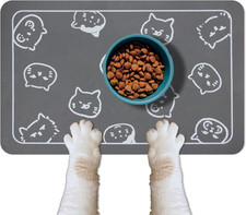 Cat Food Mat for Pet Dog Food Mat, Cat Mat for Food and Water, Cat Feeding Ma...