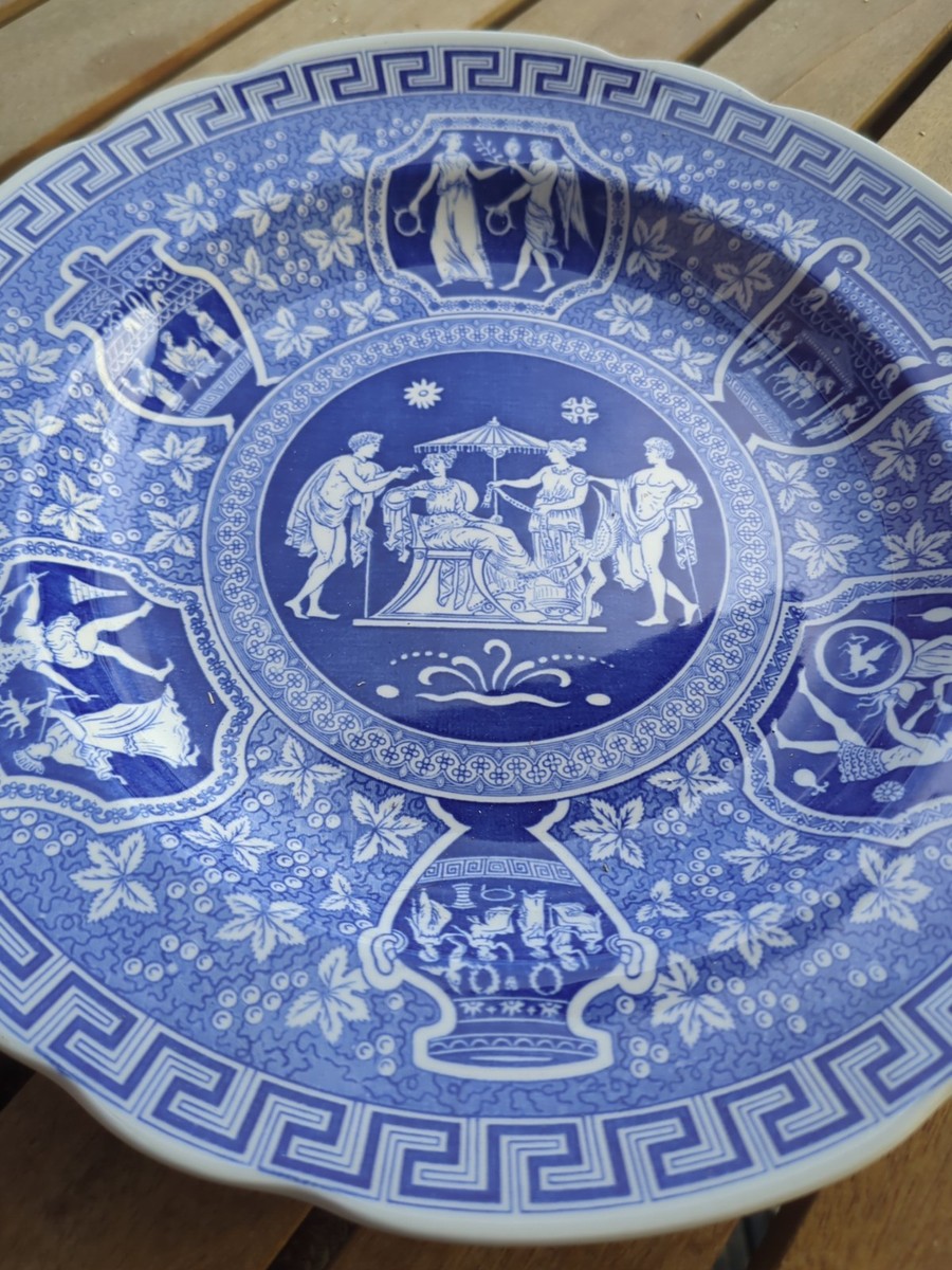 Spode Blue Room Collection Blue & White “Greek” Plate 23.5cm | eBay UK