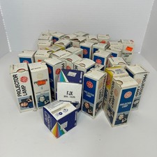 Lot of 35 Vintage Projector Bulbs Lamps GE Sylvania Various New in Box