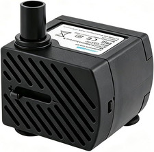 Mini Submersible Water Pump, Ultra Quiet Small Fountain Pump 90 GPH (5W 350L/H)