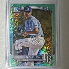 Bowman 2023 Chrome Prospects Gary Gill Hill #BCP-55 Rays Green Shimmer /125