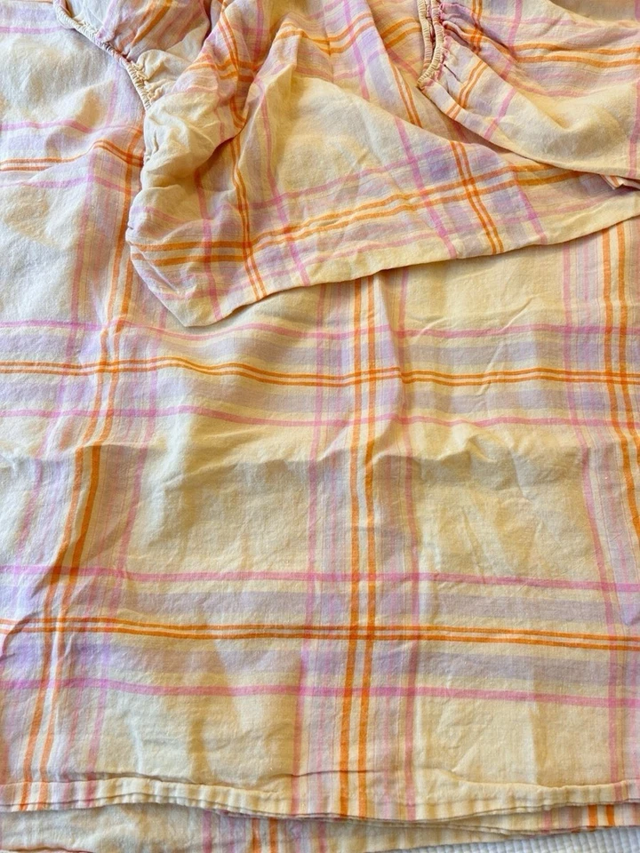 Sage and Clare Patchway linen king pillowcase set - vanilla - Image 4 of 4