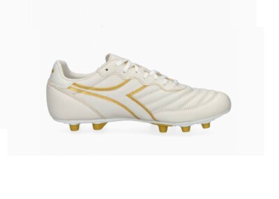 Diadora Brasil Italy OG LT+ MDPU Firm Ground Beige Gold Cleats