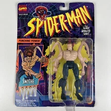 Spider-Man The Animated Series Smythe Action Figure 1994 Marvel Toy Biz.