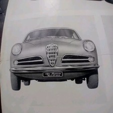 Alfa Romeo Giulietta Sprint 1955 Copy Homologation Card CSAI FIA CTI CSI