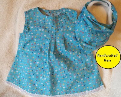 Baby Kleid und passendes Tröpfel Lätzchen, Babyparty, Outfit, Kleidung, Kleinkind