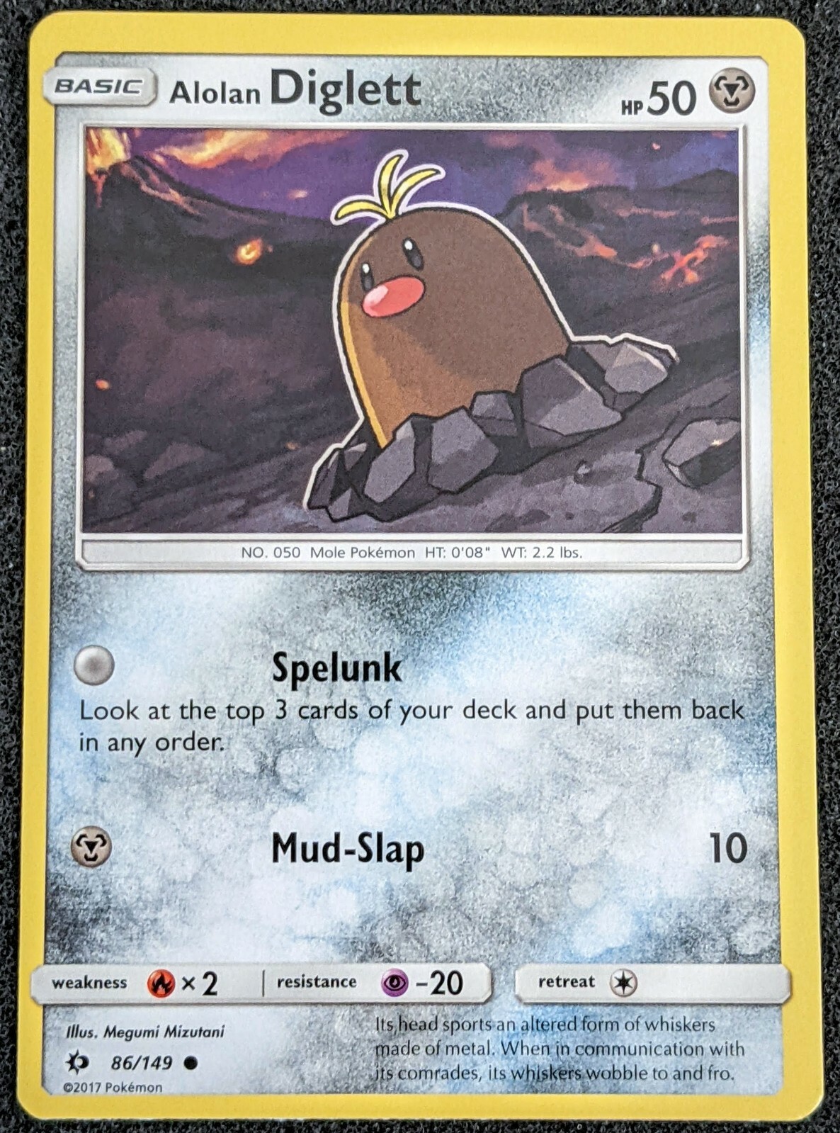 Sun and Moon Pokemon Card: Alolan Diglett 86/149 | eBay