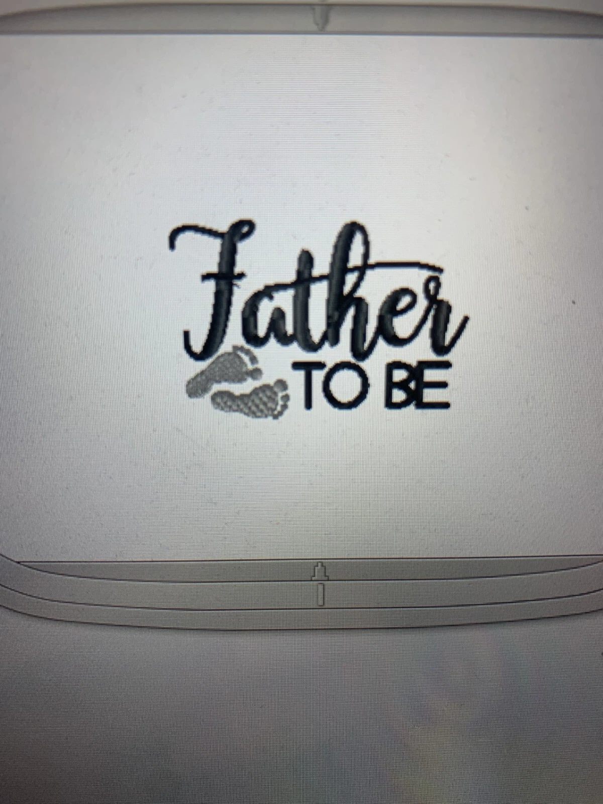 Father To Be Embroidered Personalised Hoodie