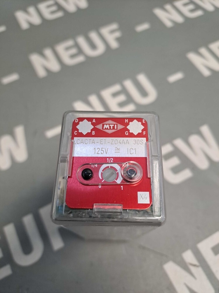 Relais temporisé 30s MTI-CACTA-ET-Z04AA commutation sécurisée 125V - 4
