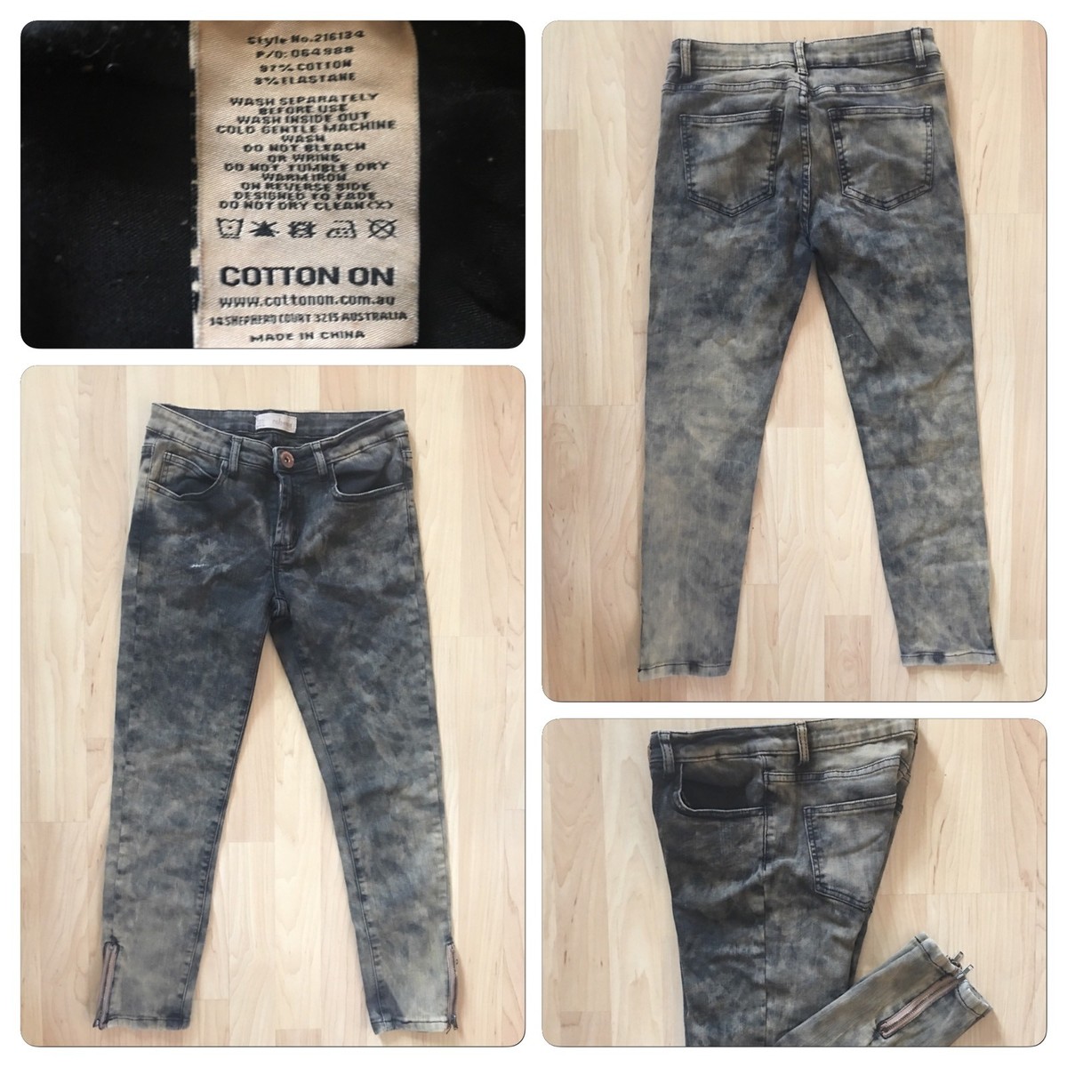 COTTON ON Size 4 Women's Jeans Zip Ankle Inseam 24” | eBay