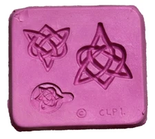 FlexiMold Silicone Mold, Celtic Love Knot"" 3 Sizes Approx 20X15 25X22 and 34X28