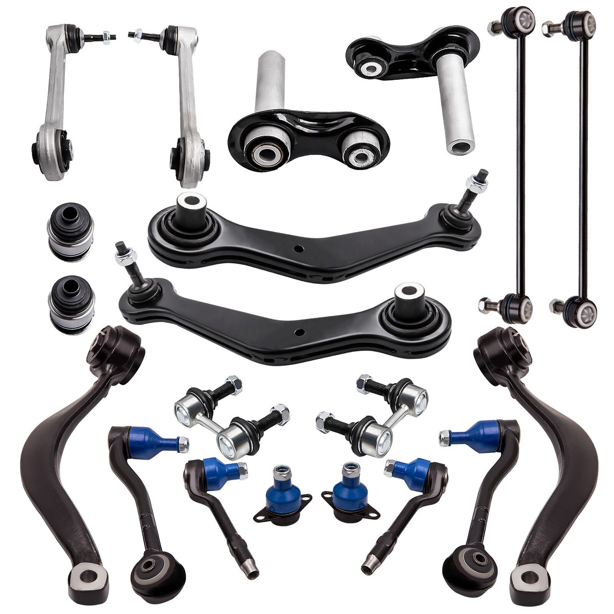 Front Lower Control Arms For BMW X5 E70 & X6 E71/E72 - Pair With Ball Joints & Bushings