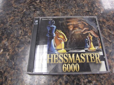 Vintage CHESSMASTER 6000 PC Game 2 CD-ROMs for Windows 95-98 - Li7