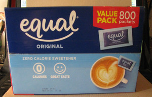 EQUAL 800 PACK ZERO CALORIE SWEETNER