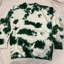 SUMMER FRIDAYS Pullover Sweatshirt Tie Dye Embroidered Logo size S Read