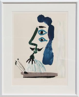 Pablo Picasso, Le Peintre et sa Palette, Lithograph on Arches, Signed and number