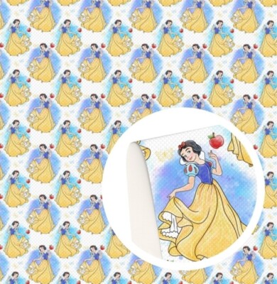 Snow White FAUX LEATHER SHEET 8'' X 12'' 1219524 Princess SMOOTH TEXTURE