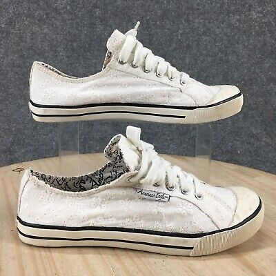 American Eagle Shoes Womens Sneakers White Lace Up Low
