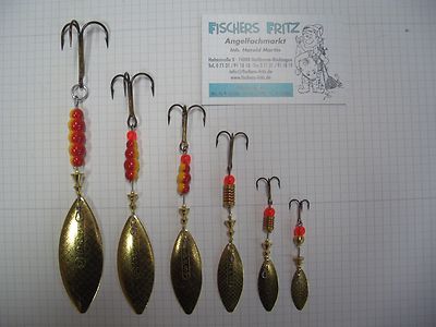 Original Mepps Longue Gold alle Größen Kunstköder Spinner Blinker Köder