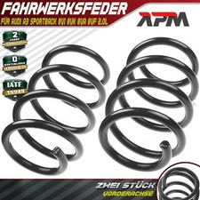 2x Federn Fahrwerksfeder Vorderachse für Audi A3 Sportback 8V1 8VK 8VA 8VF 2.0L
