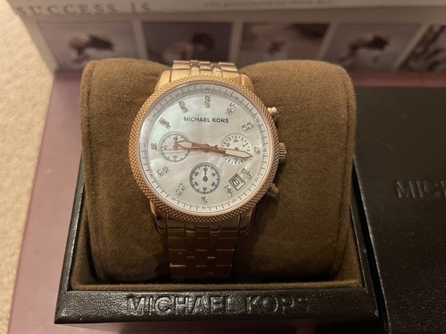 Michael Kors Rose Gold Watch- new MK5026 Women’s Watch - Picture 2 of 7