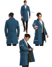 Fantastic Beasts and Where to Find Them Newt Scamander Overcoat Jacket Coat L XL