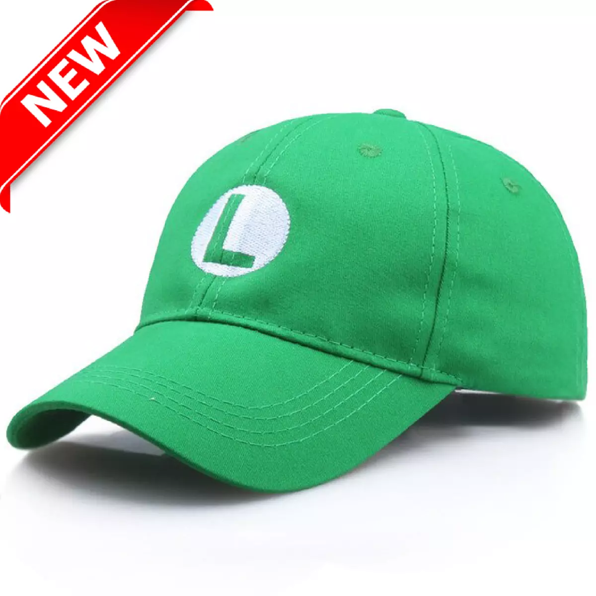 Luigi hat with adjustable strap / Super Mario Bros. baseball cap