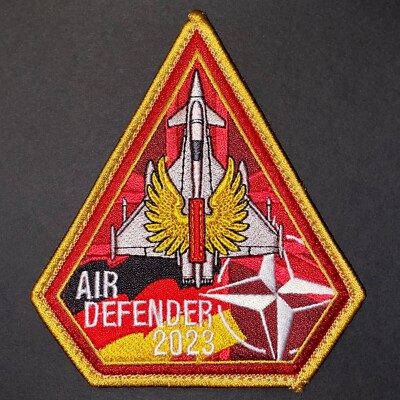 RAF Royal Air Force 1 Squadron Air Defender 2023 Eurofighter Patch