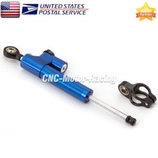 Amortiguador de dirección CNC estabilizador amortiguador lineal azul para YZF R1 R6 R3 MT07 MT09 MT10