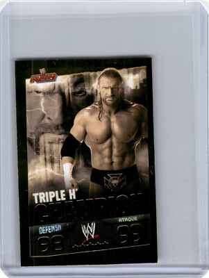2009 Topps WWE Slam Attax Spanish Mini Gold Foil  Triple H