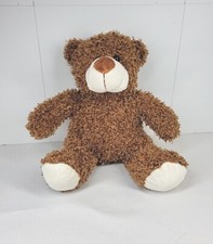 MS Teddy Bear Brown Sitting Bear Medium Size 8'' Curly Hair