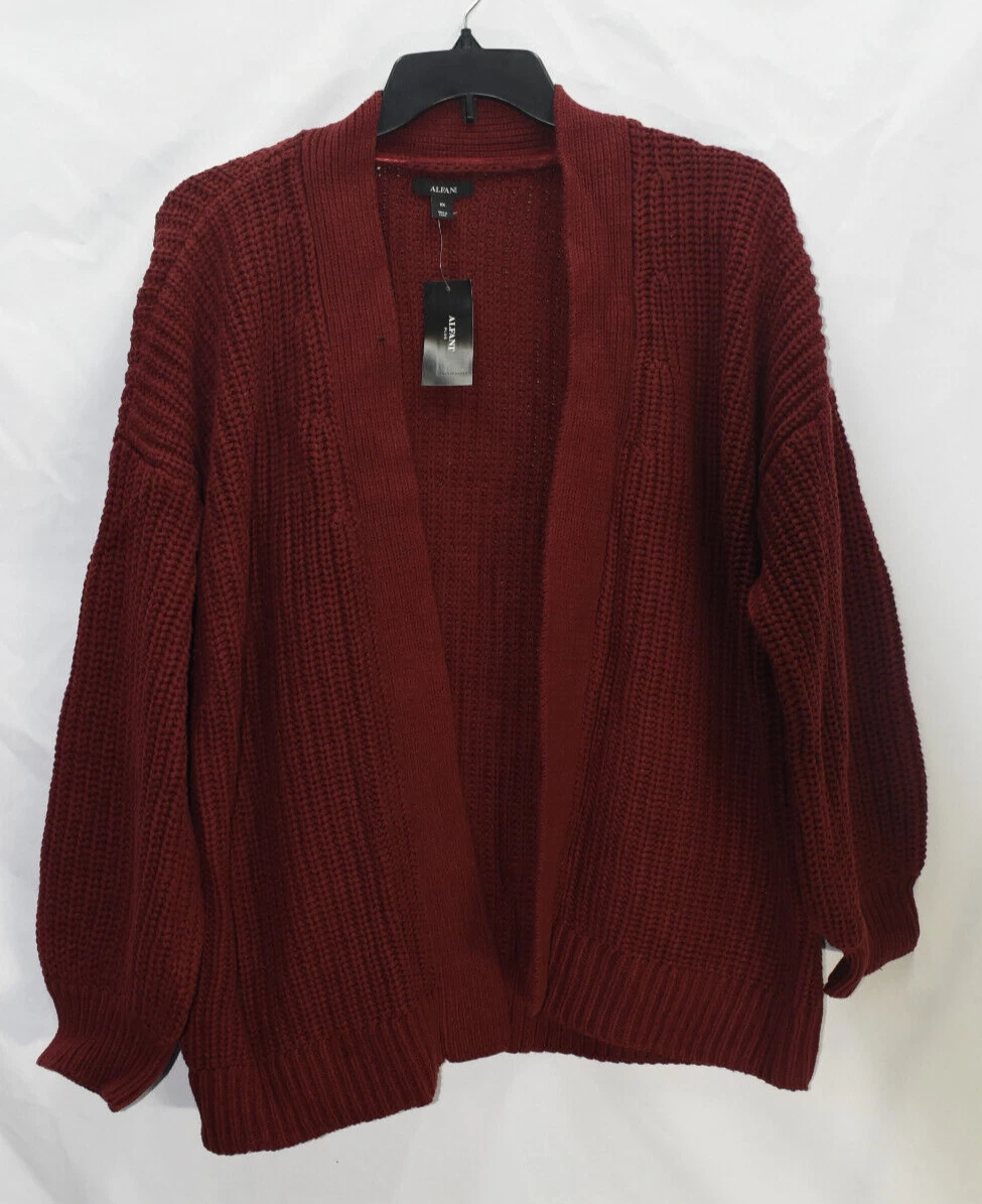 Plus size maroon clearance cardigan