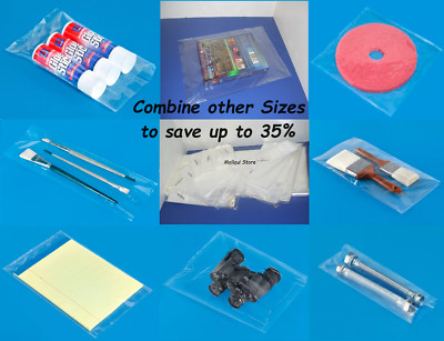 100 Clear 5 x 6 Poly Bags ULINE Best 1 MIL Thick Quality Flat Open Top bags