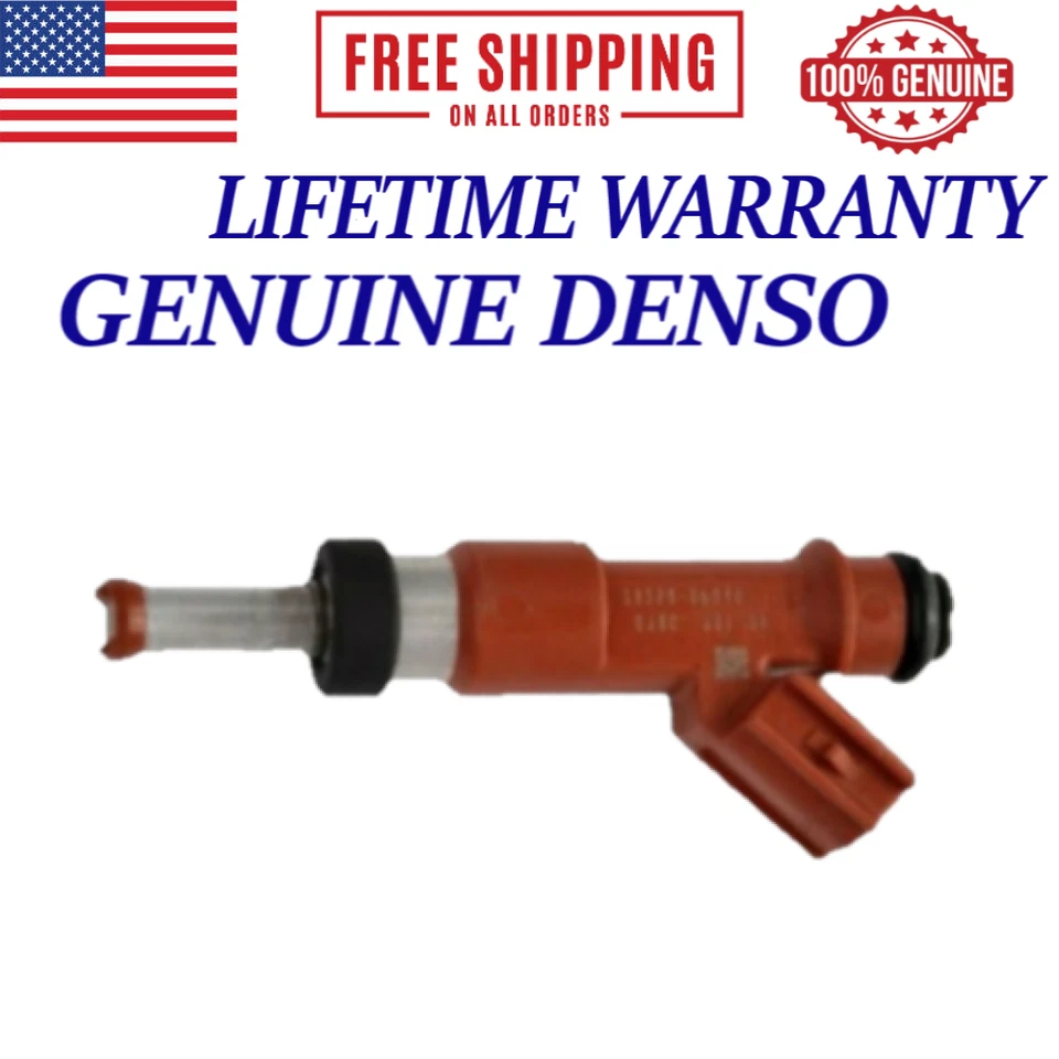 X6 OEM DENSO Fuel Injectors For 2007, 2008, 2009, 2010, 2011 Toyota Sienna 3.5L - Image 2 of 2