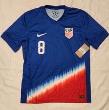 Nike Weston McKennie USMNT Jersey 2024 Stadium Away Soccer USA Blue Mens M
