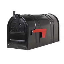 Post-Mount T2 Mailbox, Black | Stylish Outdoor Mail Storage
