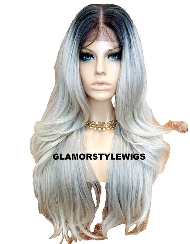 Vintage Wig Short Layered Gray Shag Natural Waves 100  display picture 1