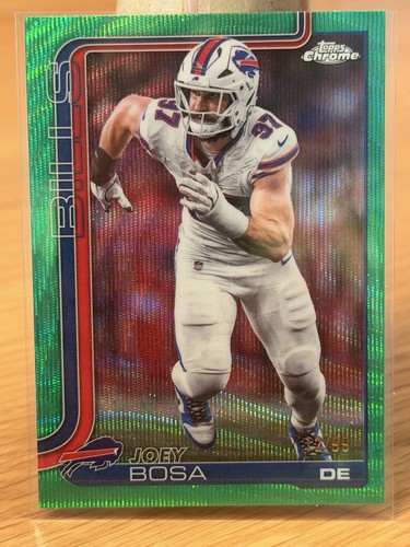 2025 Topps Chrome - Joey Bosa #36 Green Wave Refractor /99