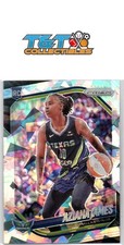 Aziaha James 2025 Panini Prizm WNBA Ice Prizms #83 Dallas Wings RC