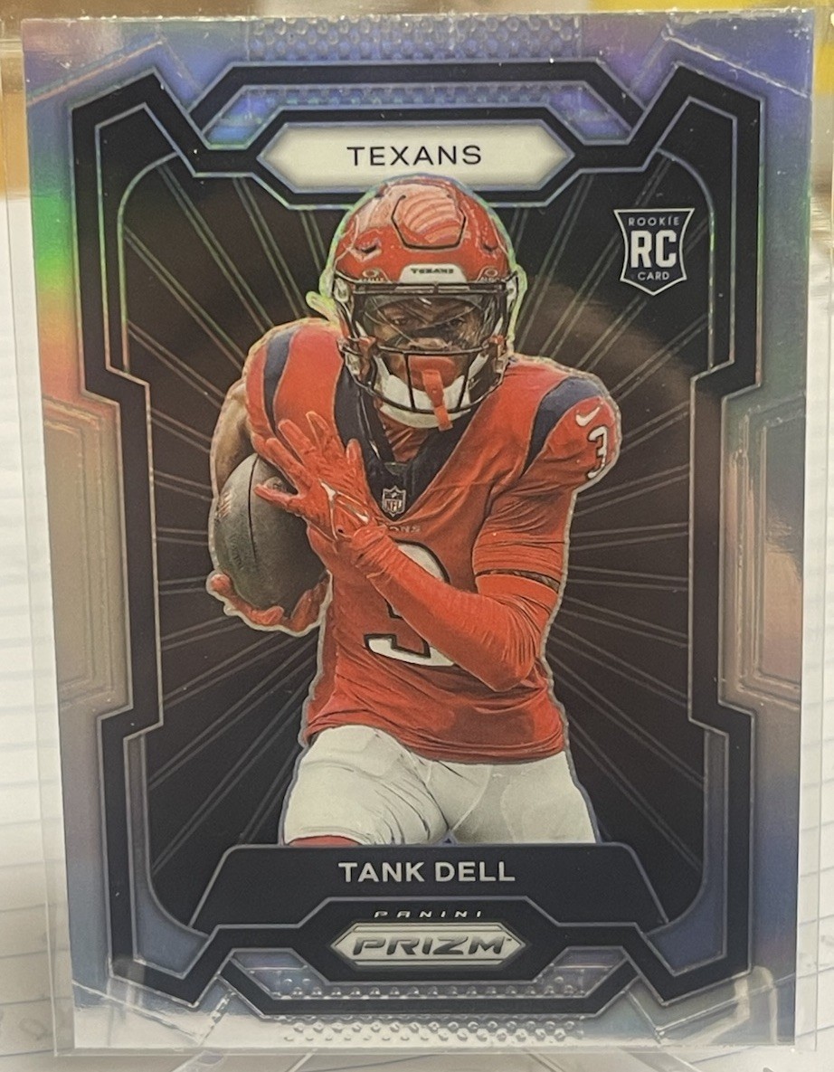🔵 2023 Panini Prizm TANK DELL Silver Prizm Rookie Variation RC #329 Texans