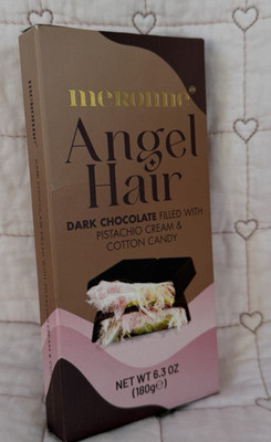 MERONNE Angel Hair Dark Chocolate Pistachio Cream & Cotton Candy 6.3oz 11/2026