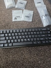 Qwertykeys Neo65 Core Plus Keyboard. Keygeek Y2 Switches. Black/Brass
