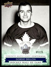 2017-18 Upper Deck Toronto Maple Leafs Centennial Green Gordie Drillon 09/25