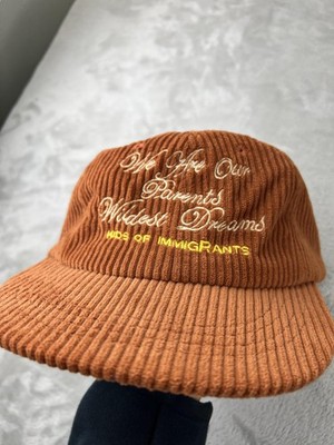 Kids Of Immigrants Hat Cap Strap Back Corduroy Wildest Dreams One Size Mens