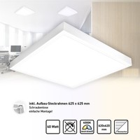 Led Panel 62X62Cm Neutralweiß 4000K 40W Aufbaurahmen Alu Montagerahmen
