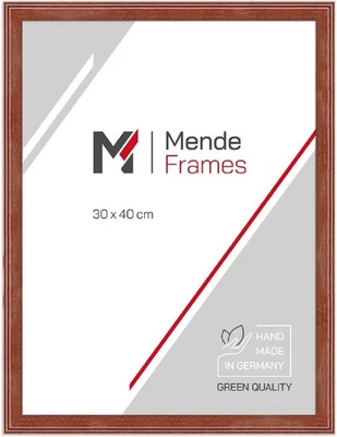 MendeFrames Bilderrahmen H320 Klassisch 20x20 cm Mahagoni Klarglas - Bild 1 von 3