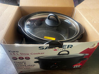 Salter Kuro 3.5L Slow Cooker 200W Black Temperature Control 3 Settings 1760