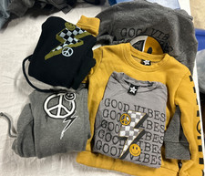 Lot of 5 Pixie Lane Good Vibes Peace Lightning Bolt Hoodie Sweats 4T