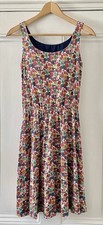 Liberty X Uniqlo Women’s Multi Floral Sleeveless Jersey Bra Dress M UK 12 EU 40