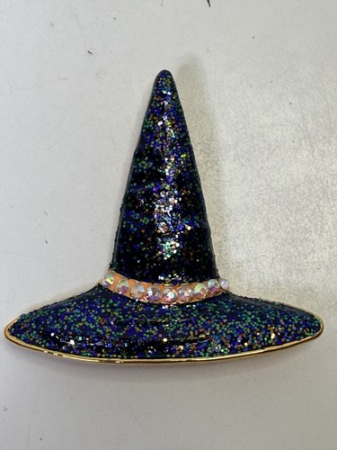 VTG KIRKS FOLLY Witch Hat BROOCH PIN ENAMEL RHINESTONE HALLOWEEN SIGNED Lot 2 - Picture 6 of 11